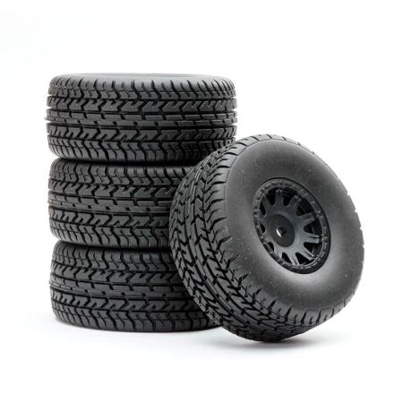 Fastrax Arrma Mojave Wheel/Tyre 1/18 Set (4Pc) (FTAR071BK)