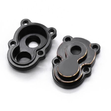 Fastrax Fcx24 Black Brass Axle Housing Covers (4Pc) (FTFMS006BRB)