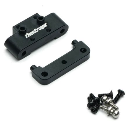 Fastrax Losi Micro-B Aluminium Front Arm Mount (2Pc) (FTLS08BK)