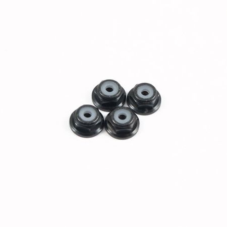 Fastrax M2 Black Flanged Locknuts (FTM2BKF)