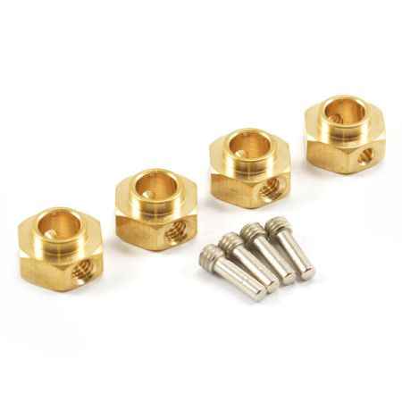 Fastrax TRX-4 Brass Hex Wheel Hub (4) (FTTX316BR)