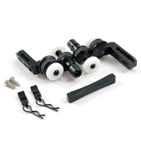 Fastrax TRX-4 Alloy Front & Rear Magnetic Body Mounts (FTTX332BK)