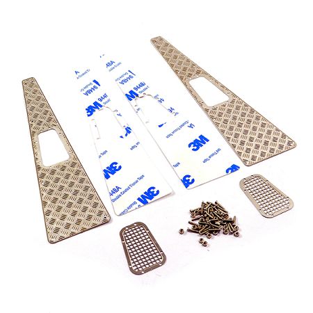 Fastrax TRX-4 Stamped Steel Front Fender Plate & Vents (4Pc) (FTTX336)