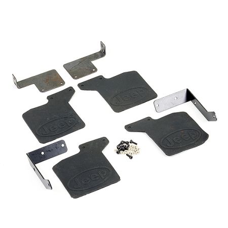 Fastrax TRX-4 Rubber Mudflaps & Alloy Mounts For Jeep (FTTX344)