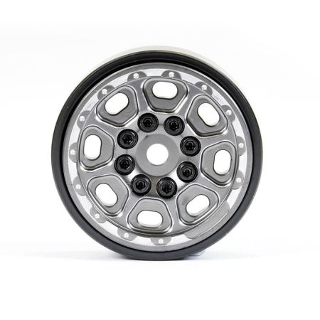 Fastrax TRX-4M Cnc Titanium Beadlock Wheels (4) Fits Scx24 / Ftx Mini Outback (FTTX468TI)