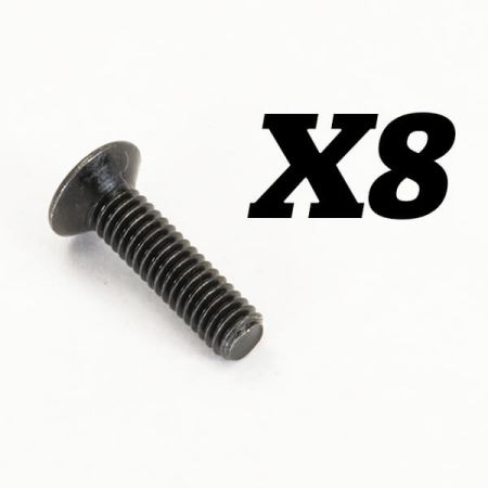 FTX Rokatan Flat Head Cross Screw M2.5X10 (FTX10190)