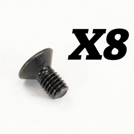 FTX Rokatan Flat Head Cross Screw M3X6 (FTX10192)