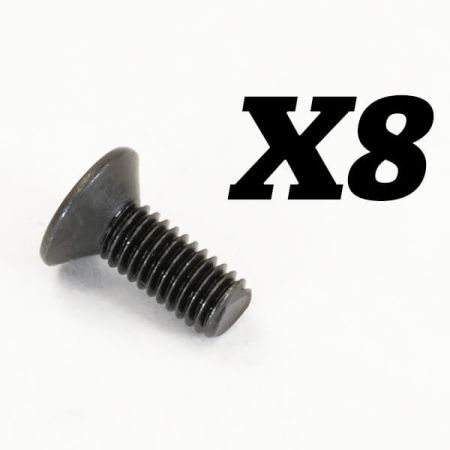 FTX Rokatan Flat Head Cross Screw M3X8 (FTX10193)
