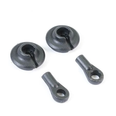 FTX Ramraider Shock Cups & Ends (2Pc) (FTX10219)