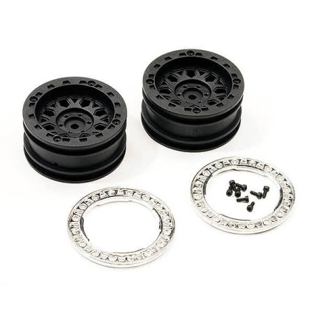 FTX Tracker Black Wheel Rims (Pr) (FTX10320BK)