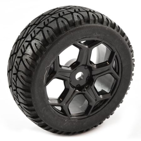 FTX HOOLIGAN RALLY LP TREADED WHEEL/TYRES BLACK (PR)