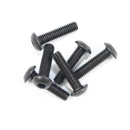 FTX Button Head Hex Screw M3*12 6pcs (FTX6527)