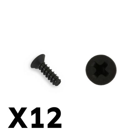 FTX Flat Head Self Tapped Screws M3 X 10 (FTX6546)