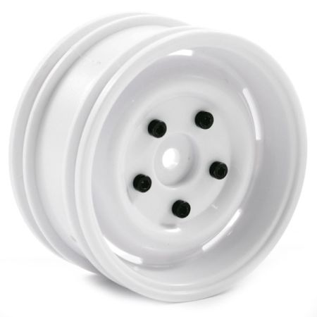 FTX Outback Steel Look Lug Wheel (2) - White (FTX8171W)