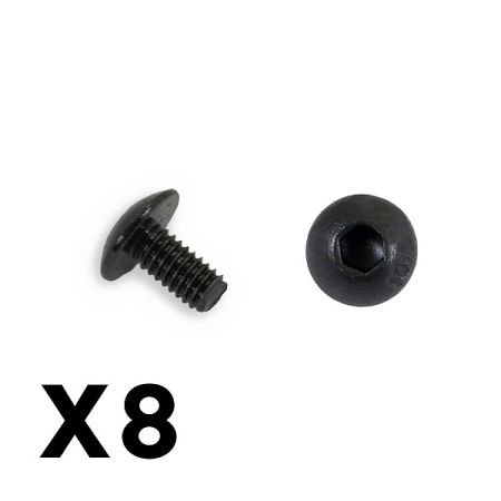 FTX Outback Button Head Screw M2.5*5 (8) (FTX8225)