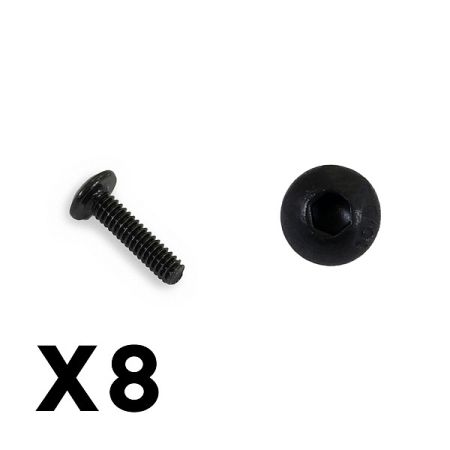 FTX Outback Button Head Screw M2*8 (8) (FTX8228)