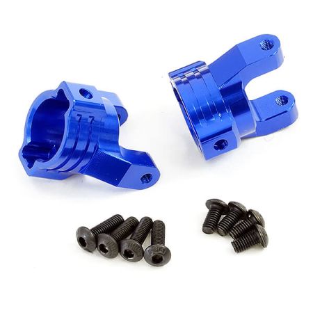 FTX Mauler Aluminium Front Hub Carriers (2pcs) - Blue (FTX8832B)