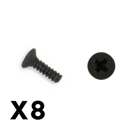 FTX Outback Mini 3.0 Flat Head Self Tapping Screw 1.7X6 (8pcs (FTX8916)
