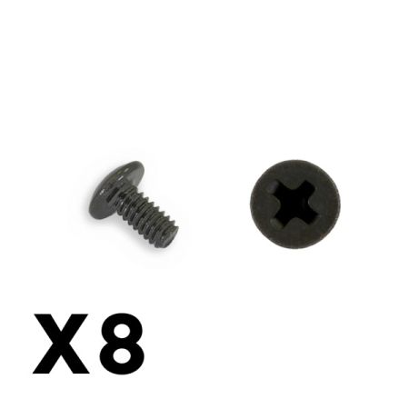 FTX Outback Mini 3.0 Button Head Metric Hex Screw 2X4 (8pcs) (FTX8920)
