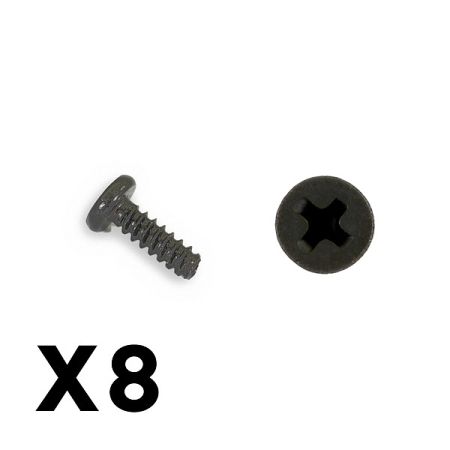 FTX Outback Mini 3.0 Round Self Tapping Screw 2X6 (8pcs) (FTX8922)
