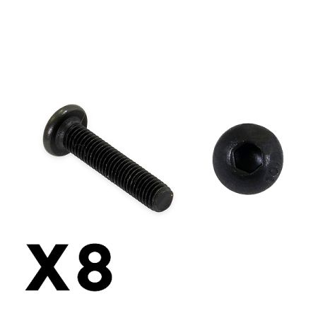 FTX Outback Fury Button Head 3 X 16mm Hex Screw (8pcs) (FTX9188)