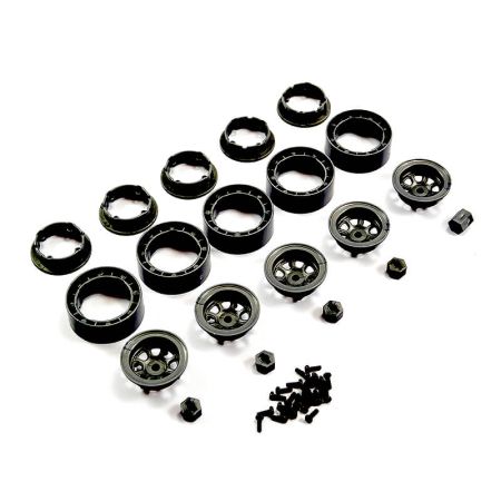 FTX Mini Outback 2.0 Bead Lock Wheel Set (5) (FTX9307BK)