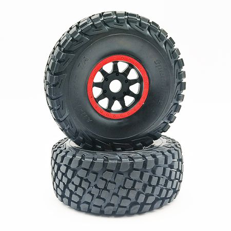 FTX DR8 Wheel/Tyre Pair (Red) (FTX9582R)