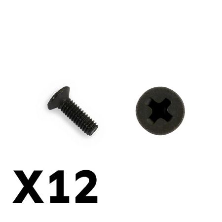 FTX Tracer Countersunk Screws Km2.5*8mm (FTX9750)