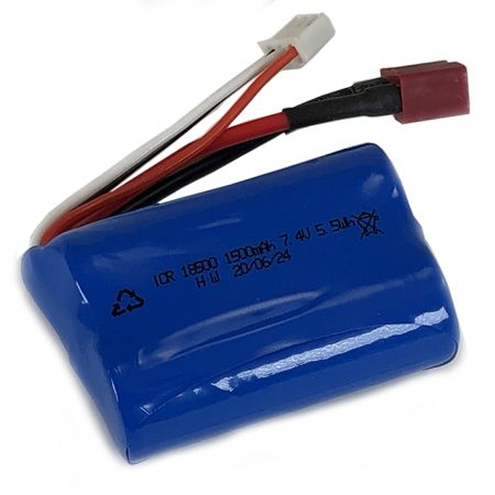 FTX Tracer Hi-Capacity Li-Ion 7.4V 1500Mah Battery Pack (For Brushed) With Deans Connector (FTX9789)
