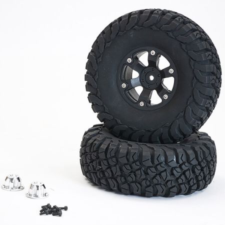 FTX Texan 1:10 Mounted Tyres O N 6-Spoke Beadlock Wheels (Pr) (FTX9877BK)