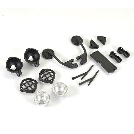 FTX Texan 1:10 Moulded Mirrors, Spot Light & Wipers (FTX9880)