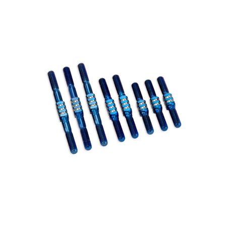 jConcepts RC10 Classic Fin Ti Turnbuckle Set - Blue - 7pcs (JC2228-1)