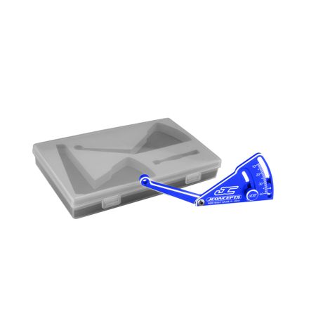 JConcepts Aluminum Ride Height Gauge, 10-40mm-Blue (JC2282-1)