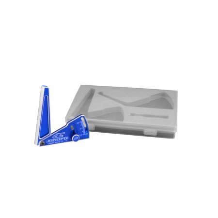 JConcepts Aluminum Camber Gauge, 85mm-Blue (JC2283-1)
