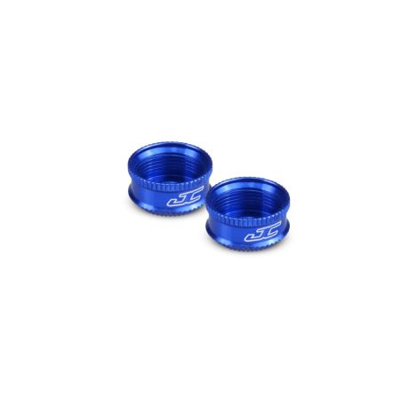JConcepts Fin, VCS Shock Bottom Cap - Blue (JC2492-1)