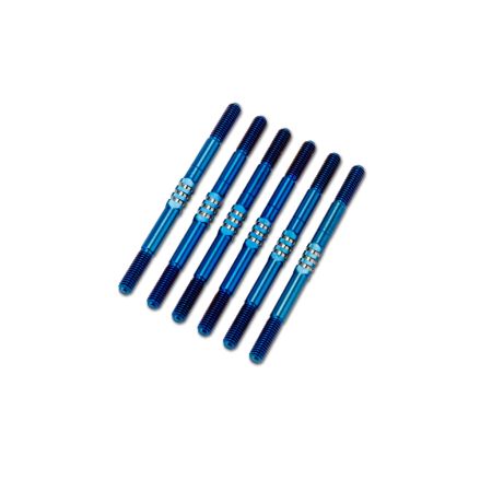 jConcepts XB2 2024 3.5 x 55mm Fin Ti Turnbuckle Set Â– Blue (JC2723-1)