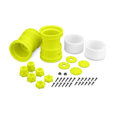 JConcepts Tribute-2.6x3.6" Monster Truck Wheel Yellow-2pc (JC3377Y)