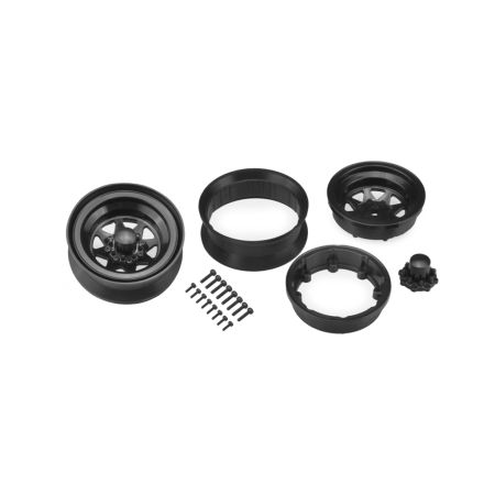JConcepts Colt 1.9" Beadlock Wheel w/Cap - (Black)-2pc (JC3389B)