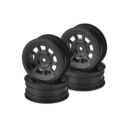 JConcepts 9 Shot-B6.1-YZ2-XB2-RB7-KC-KD 2.2 Fr Wheel Black-4 (JC3397B)