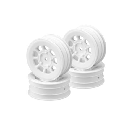 JConcepts 9 Shot-2.2" Front Wheel (White)-4pc (JC3397W)