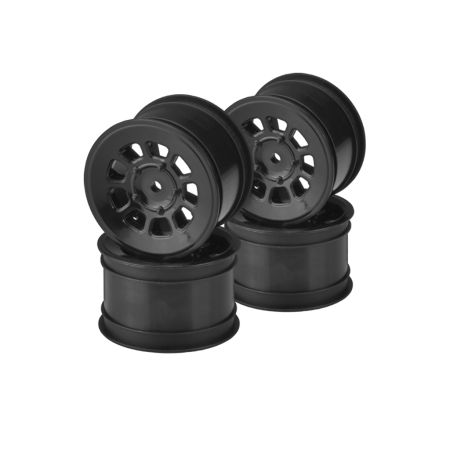 JConcepts 9 Shot - 2.2" Rear Wheel (Black) - 4pc (JC3398B)