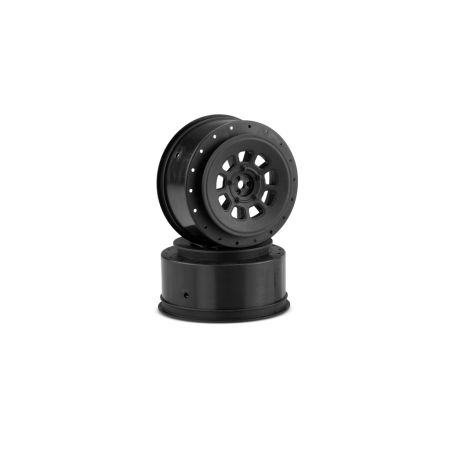 JConcepts 9-Shot 12mm hex Wheel SC10/SC6.2 +3mm Offset-Blk-2 (JC3420B)