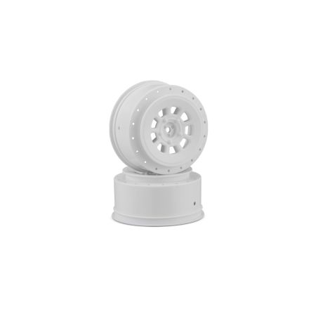 JConcepts 9-Shot 12mm hex Wheel SC10/SC6.2 +3mm Offset-Wht-2 (JC3420W)