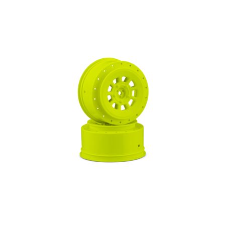 JConcepts 9-Shot 12mm hex Wheel SC10/SC6.2 +3mm Offset-Ylw-2 (JC3420Y)