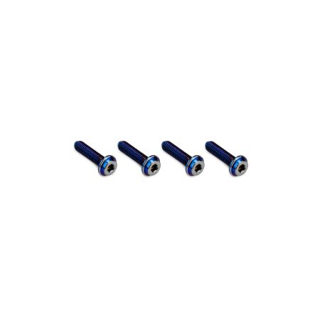 jConcepts 3x12mm Top Hat Titanium Screw - Burnt Blue - 4pc (JC5040-1)