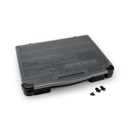 jConcepts Parts Box Black / Grey (14.5 x 11 x 2.37 inch) (JC5128-28)