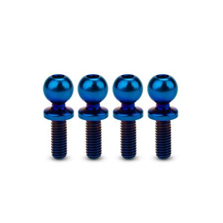 jConcepts JCI 5.5 x 8mm Revolved Ti Ball-Stud Blue 4pc (JC5133-1)