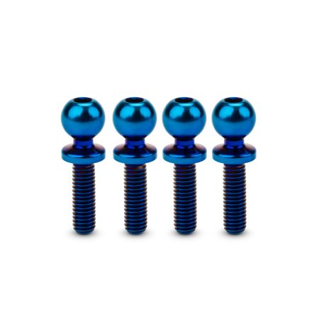jConcepts JCI 5.5 x 10mm Revolved Ti Ball-Stud Blue 4pc (JC5134-1)