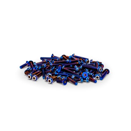 jConcepts RC10B7/D Titanium Top Hat Screw Set Upper Blue (JC5138-1)