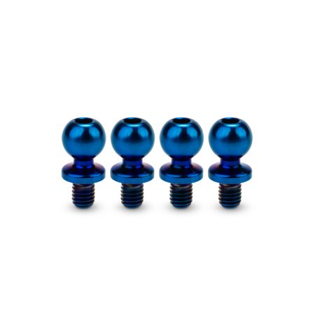 jConcepts JCI 5.5 x 4mm Revolved Ti Ball-Stud Blue 4pc (JC5140-1)